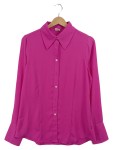 Vorschaubild 1 von Bluse Pink Langarm Hemdbluse Kragen Knopfleiste Gr. 36