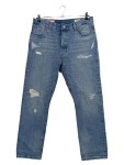 Vorschaubild 1 von 501 Destroyed Jeans Herren Größe 34 Used Look Blau
