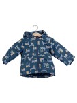 Vorschaubild 1 von Steppjacke Baby Jungen Gr. 68 Dunkelblau Motiv Kapuze