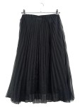 Vorschaubild 1 von Faltenrock Schwarz Chiffon Elegant Gr. 36