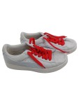 Vorschaubild 1 von Sneaker low Gr. 37 hellgrau rote Schnürsenkel