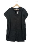 Vorschaubild 1 von Sommerkleid Gr. 36 schwarz V-Ausschnitt Schnürung