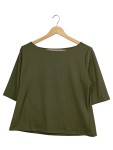 Vorschaubild 1 von Top Dunkelgrün 3/4 Arm Rundhals Basic Gr. 42