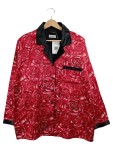 Vorschaubild 1 von Schlafanzug Damen Gr. 40/L Rot Polyester Baumwolle Blumenmuster Freizeit