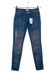 Vorschaubild 1 von Jeans Slim Fit Damen Gr. 36 Blau Nieten Strass