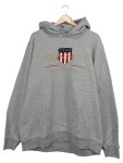 Vorschaubild 1 von Kapuzenpullover Logo Print Grau Gr. 56