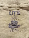 Vorschaubild 3 von T-Shirt Herren Oliv Gr. 52/L Baumwolle Grafisch Schriftzug Vintage