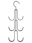 Vorschaubild 1 von Garderobenleiste Hakenleiste schwarz 6 Haken 38cm