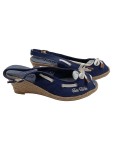 Vorschaubild 1 von Damen Wedge Sandalen Gr. 39 Blau Espadrille