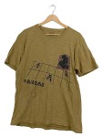 Vorschaubild 1 von Herren T-Shirt Gr. 52 XL Oliv Vintage Print Grafik
