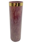 Vorschaubild 1 von Vase Lila Marmoroptik Goldrand Zylindrisch 6x20cm Deko
