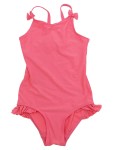 Vorschaubild 1 von Badeanzug Gr. 122 Pink Mädchen Schleifen Rüschen