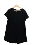 Vorschaubild 1 von Basic T-Shirt Damen Gr. 40 Schwarz Rundhals