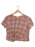Vorschaubild 1 von T-Shirt Gr. 38 kariert rot blau weiß Damen