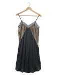 Vorschaubild 1 von Abendkleid Gr. 36 schwarz gold Slip Dress Spitze