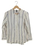 Vorschaubild 1 von Hemdbluse Langarm Gestreift Blau Weiß Gr. 38