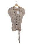 Vorschaubild 1 von Strickjacke Zopfmuster Knöpfe Beige Gr. 38