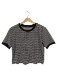 Vorschaubild 1 von T-Shirt Gr. 40 Geometrisches Muster Schwarz Weiß