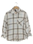 Vorschaubild 1 von Hemdbluse Gr. 32 kariert weiß beige schwarz