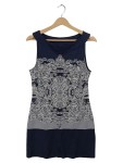 Vorschaubild 1 von Sommerkleid Paisley Muster Schwarz Grau Gr. 38