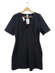 Vorschaubild 1 von Cocktailkleid Schwarz Gr. 42 V-Ausschnitt Spitze