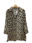 Vorschaubild 1 von Blusenkleid Leo Muster Gr. 40 Langarm Leopard