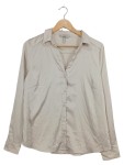 Vorschaubild 1 von Bluse Langarm Beige Satin Optik Gr. 38