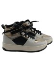 Vorschaubild 1 von Sneaker High Damen Gold Schwarz Weiß Gr. 39