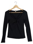 Vorschaubild 1 von Langarmshirt Gr. 36 schwarz gerippt
