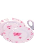 Vorschaubild 6 von Puppengeschirr 13-teilig Teeservice Pink Butterfly Tea Set