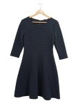 Vorschaubild 1 von Strickkleid Gr. 38 Rippstrick A-Linie Schwarz