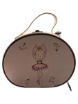 Vorschaubild 1 von Schmuckschatulle Ballerina Rosa Oval Bestickt Romantisch