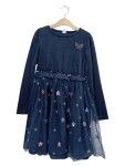 Vorschaubild 1 von Kinder Festliches Kleid Gr. 134 Blau Sterne