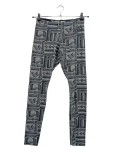 Vorschaubild 1 von Leggings Damen 38 Grau Geometrisch Sportlich