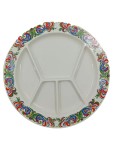 Vorschaubild 1 von Servierplatte Keramik Weiß Blumenmuster