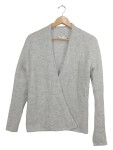 Vorschaubild 1 von Strickjacke Gr. 36 hellgrau meliert Rippstrick