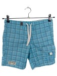 Vorschaubild 1 von Badeshorts Gr. 128 blau Logo-Muster