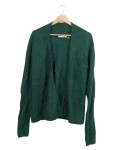Vorschaubild 1 von Strickjacke Gr. 36 dunkelgrün Oversized offen
