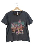 Vorschaubild 1 von T-Shirt Damen Gr. 38 Schwarz Neon Motel Print Retro
