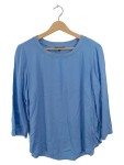 Vorschaubild 1 von Bluse Blau Langarm Rundhals Gr. 36