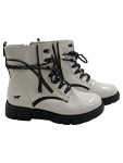 Vorschaubild 1 von Damen Stiefelette Schnürstiefel Weiß Gr. 41