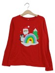 Vorschaubild 1 von Langarmshirt Gr. 140 Rot Weihnachten Pinguin