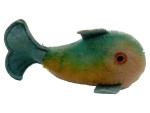 Vorschaubild 1 von Kuscheltier Fisch Plüsch Vintage Grün Gelb 8x5cm