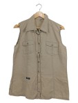Vorschaubild 1 von Selection Damen Leichte Weste Gr. 40 Beige Leinen Baumwolle