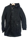 Vorschaubild 1 von Parka Damen Gr. 36 Schwarz Kapuze Tunnelzug