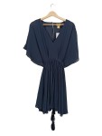 Vorschaubild 1 von Sommerkleid Dunkelblau Gr. 34 V-Ausschnitt Elegant