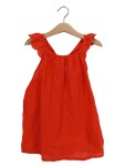 Vorschaubild 1 von Sommerkleid Gr. 128 rot Lochstickerei Träger