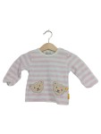 Vorschaubild 1 von Langarmshirt Gr. 62 gestreift rosa Bären