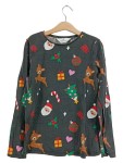 Vorschaubild 1 von Langarmshirt Gr. 134 Weihnachten Rentier grau