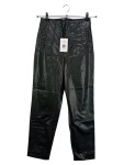 Vorschaubild 1 von Lederhose Schwarz High Waist Damen Kunstleder Gr. 36